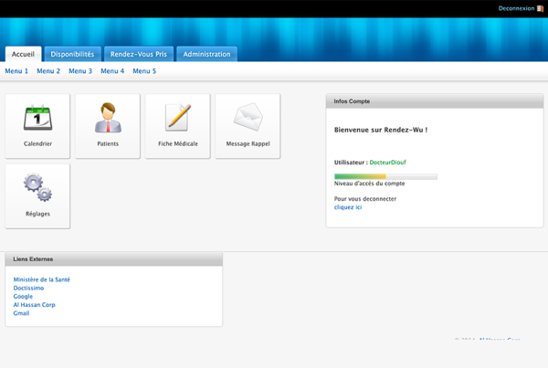Application web et mobile pour cabinets médicaux